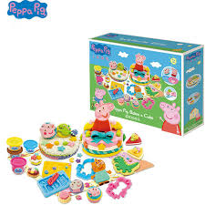 Peppa pig speelgoed bakkerij met toetjes, cupcakes, ijsjes. Echt Peppa Pig Klei Leren Leuk Verjaardagstaart Spaghetti Huis Ijs Deeg Activiteit Set Creatieve Officiele Kids Toy Gift Plush Toys Toy Moviemovies Toys Aliexpress