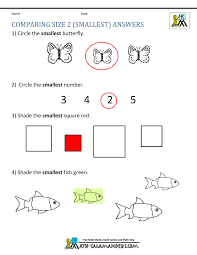 Bicolor opposite numbers math activity printable worksheet. Printable Kindergarten Math Worksheets Comparing Numbers And Size