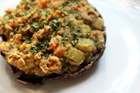Vegan Stuffed Portobello Mushrooms And A Sweet Crunchy Treat Strength And Sunshine