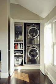 6 Small Space Living Ideas To Create More Space Laundry In Bathroom Small Space Living Home