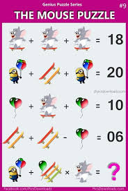 You can give your brain a bit of a workout at mathplayground.com or use the site to help your child grasp m. The Mouse Puzzle Viral Logic Math Puzzle Image Solve This Fun Math Puzzle Image Viral Brainteasers Math Maths Puzzles Brain Math Math Puzzles Brain Teasers
