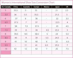 Women Shoes Size Chart Shoe Chart Chart Women Shoes