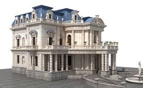 Old House 2 3d Model Stone House Portico Design 3d Model Architecture