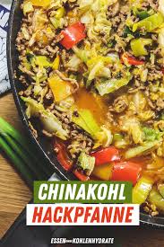 Chinakohl Hackpfanne Essen Ohne Kohlenhydrate Rezept In 2020 Chinakohl Rezepte Lebensmittel Essen