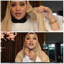 Dengan atau tanpa hijab, rachel vennya tetaplah rachel vennya. Tutorial Clean Hijab Segi Empat Ala Rachel Vennya Cocok Untuk Wisuda Online Scarf Media