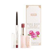 Amazon Com Jouer Bare Rose Lip Kit Men Women Shine Balm Lip Liner Duo Maxi Lip For Visual Fullness Long Lasting Healthy Ingredients Paraben Gluten