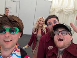 Sitting behind Benmont Tench at Summerfest