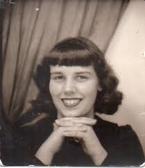 Not the greatest photo of my mother Joan, but it says 1958