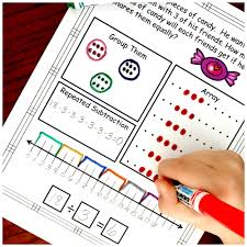 division problem solving with five ways to solve free worksheets