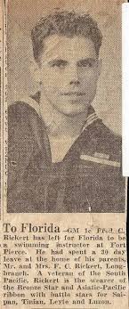 The Naked Warrior My great uncle Buck and his nephew Gordon, my first  cousin