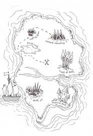 Island To Island Treasure Map Coloring Page Kids Play Color In 2020 Pirate Treasure Maps Pirate Maps Treasure Maps