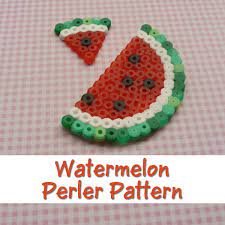 We have compiled some cute diys and tutorials with free perler bead. Watermelon Perler Beads Pattern Instructions