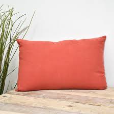 Housse De Coussin En Lin Lave Idee Deco Salon Chambre A Coucher Lit Coussins Couleur Corail Rose Orange Orange Ros Coussin Canape Housse De Coussin Coussin Lit