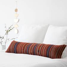 Modern Lumbar Decorative Pillow Colorful Striped Pattern The Citizenry Textured Throw Pillows Decorative Lumbar Pillows Pillows