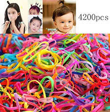 Best buy hair ties for babies reviews. Eboot Colorful Elastic Bands Hair Rubber Bands Hair Ties 2200 Pieces Buy Online In Bahamas At Desertcart