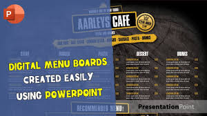 Digital Menu Boards Created Easily Using Powerpoint Youtube