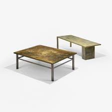 The duo opened a studio in new york city, where they created stunning, functional art pieces (chief among them, coffee tables) in patinated bronze, pewter, and silver. Philip And Kelvin Laverne Classical Coffee Table