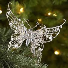 Lace Butterfly Clip Ornament Ukrasheniya Novyj God Babochki