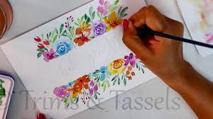 Card making techniques & tutorials. Free Hand Painting With Easy Tips For Beginners Diy Watercolor Painting Card Making Ideas Youtube