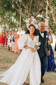 This Private Algarve Wedding Will Give You Floral Installation Envy Junebug Weddings Timeless Wedding Dress Wedding Dresses Romantic Romantic Wedding Gown