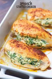 Just one of our best baked chicken breast recipes. Spinach Stuffed Chicken Breasts A Healthy Low Carb Dinner Option