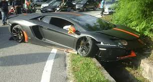 Matte Black And Orange Lamborghini Aventador Crashes In Malaysia Carscoops Lamborghini Car Auto Repair