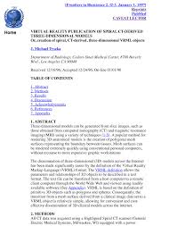 We did not find results for: Pdf Virtual Reality Publication Of Spiral Ct Derived Three Dimensional Models Or Creation Of Spiral Ct Derived Three Dimensional Vrml Objects