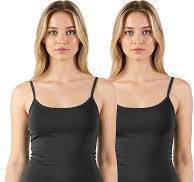 Emmalise Women's Basic Short Camisole Adjustable Strap Layering Cami Tank Top