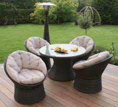 Swivel Dining Set Rattan Glass Round Aluminium Garden Patio Yard Table Chairs Diy Yard Decor Yard Decorations Summer Table Stool