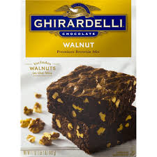 Ghirardelli Walnut Brownie Mix 17 Oz Walmart Com
