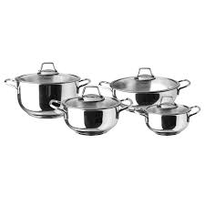 Kullanımı kolay ve şık metal kulplar sağlıklı kullanım sağlayan ve ısıyı uzun süre muhafaza eden paslanmaz çelik yüzey isıya dayanıklı, özel kapak maksimum zaman ve enerji tasarrufu homojen ısı iletimi. Karaca Atlantik 8 Parca Celik Tencere Seti Karaca