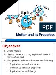 Solids, liquids, gases and plasma. 01 Matter And Its Properties Pdf Matter Mixture