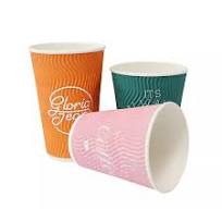 Ripple Wall Paper Cups, Black Ripple Cups, Ripple Wall Paper ...