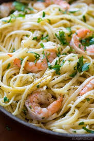 Garlic Shrimp Scampi Linguine Linguine Coated In Buttery Garlic And Wine Shrimp Scampi Sauce Fo Linguine Recipes Garlic Shrimp Scampi Salmon Marinade Recipes