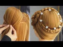 Hairstyle For Gown Dress For Farewell Party Cute Easy Hairstyles For Medium Hair Bun Youtube Frisur Hochgesteckt Frisuren