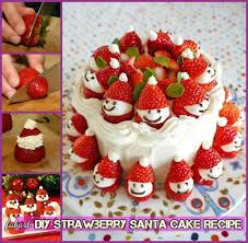 These strawberries are made from strawberry flavored gelatin, coconut and colored sugar crystals. Diy Strawberry Santa Cake Recipe Video