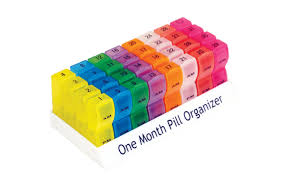 One Month Pill Organiser | Medication Management | Ableworld Living Aids