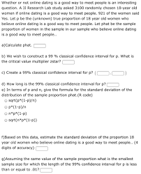 How to answer tell me about yourself online dating. Solved Whether Or Not Online Dating Is A Good Way To Meet Chegg Com