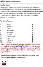 Syllabication Is Not Just For Primary Students Grades 4 12 Teachers Love These Syllable Worksheets To Syllable Worksheet Teaching Reading Strategies Syllable