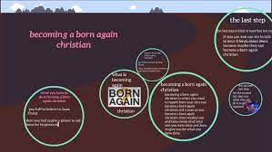 A person that has been born again by the spirit of god has been given a new nature that longs for the right things of conscience. Becoming A Born Again Chritain By Aryanna Orellana