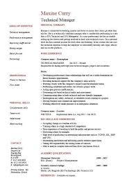 Technical Manager Resume Example Sample Project Manager Competencies Employer Jobs Cv