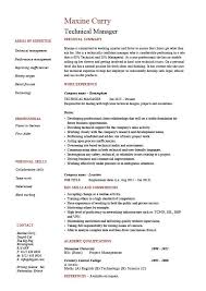 Technical support specialist resume template. Technical Manager Resume Example Sample Project Manager Competencies Employer Jobs Cv