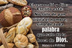 Mateo 4 4 No Solo De Pan Vivira El Hombre Sino De Toda Palabra Que Sale De La Boca De Dios Bible Quotes Best Youtubers