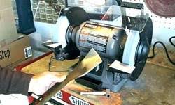 Go to the store and buy a new one, or send it out to a sharpening service. How To Use A Bench Grinder To Sharpen Lawn Mower Blades