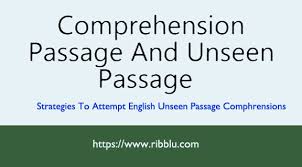 Unseen Passages For Class 8 9 And 10 Comprehension Passage Paragraph Writing Class 8