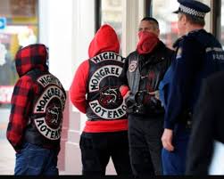 Black And Red Motorcycle Club Mongrels Mongrel Motorcycle Clubs Biker Clubs