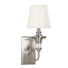Hampton Bay Gala 1 Light Polished Nickel Sconce 14697 The Home Depot Polished Nickel Wall Sconce Sconces Wall Sconces