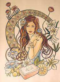 Plakat Jugendstil Seife Jugendstil Malerei Jugendstil Kunst Jugendstil