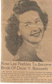 Rosa Lee Peebles Borovetz (1927-2002)