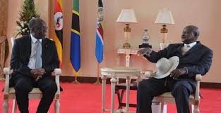 Image result for picha za rais maguli na museveni
